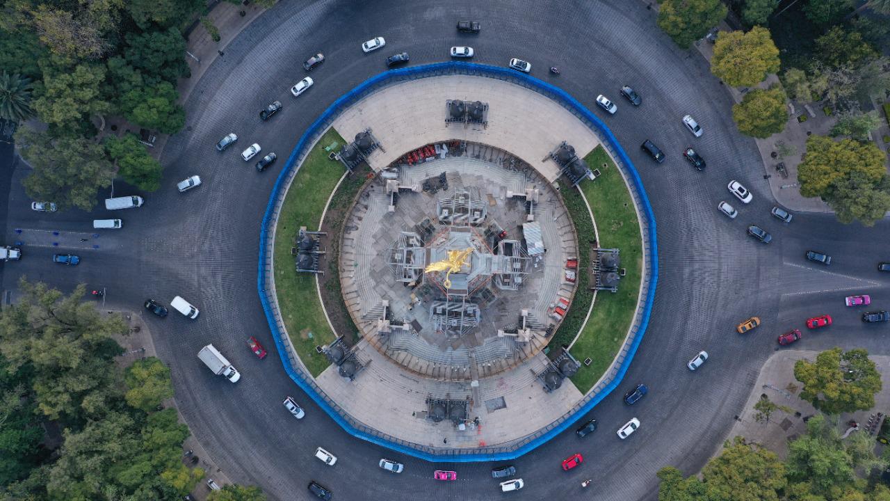 Registra Gobierno Capitalino 88% de Avance en Rehabilitación de la Columna del Ángel de la Independencia Registra Gobierno Capitalino 88% de Avance en Rehabilitación de la Columna del Ángel de la Independencia