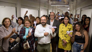 ENTREGAN SOBSE Y SERVIMET TRES PASOS PEATONALES COMERCIALES EN CALZADA DE SAN ANTONIO ABAD